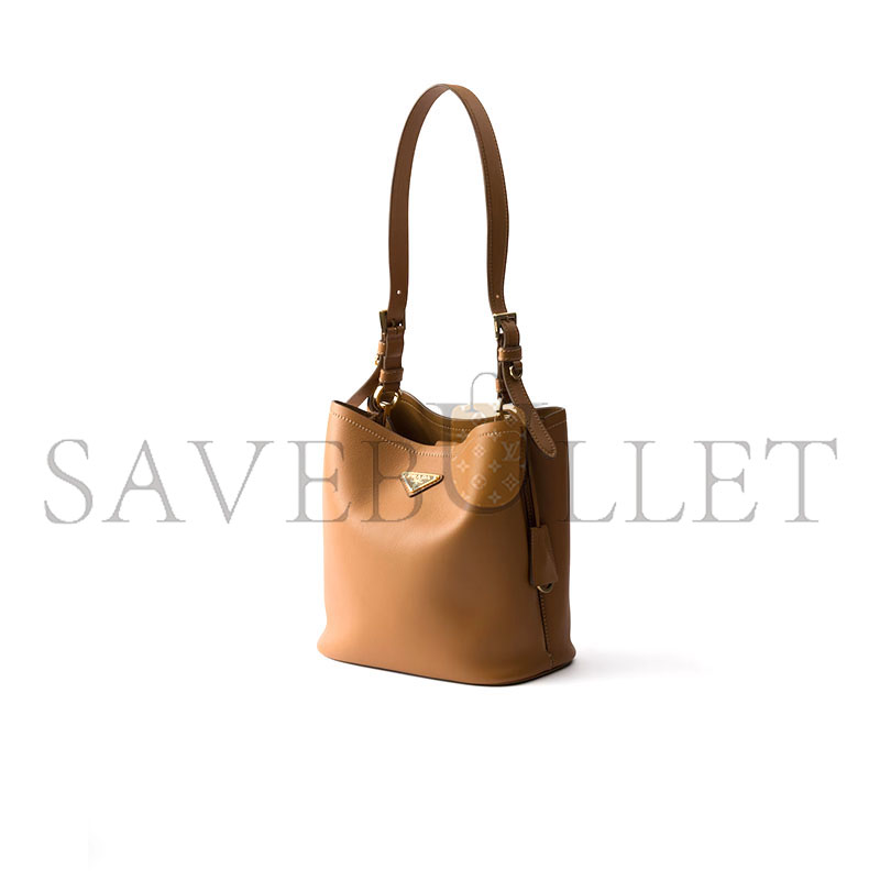 Pra*a medium leather bag 1be080 (22.5*21.5*13cm)
